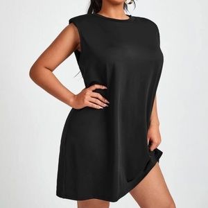 4x black Shein tank dress